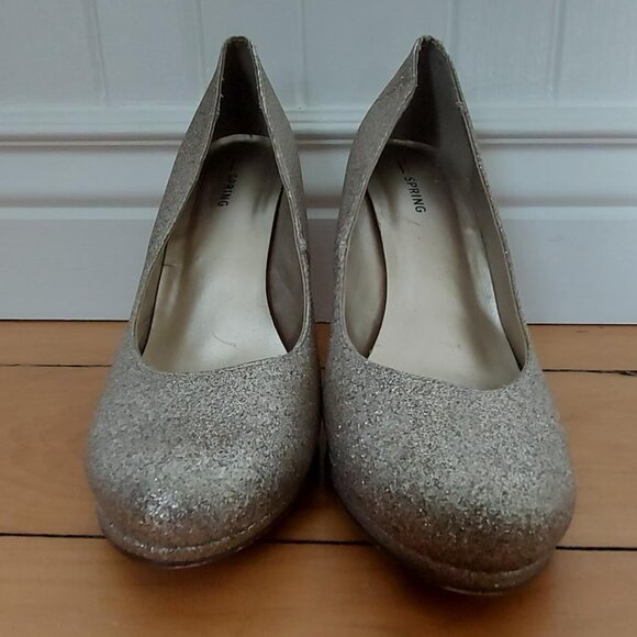 Call It Spring -  Gold/Sliver Sparkle Shoes - Picture 2 of 6
